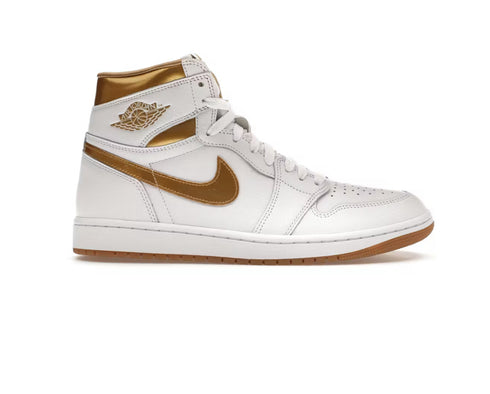 Wmns Gold/White Mid 1s
